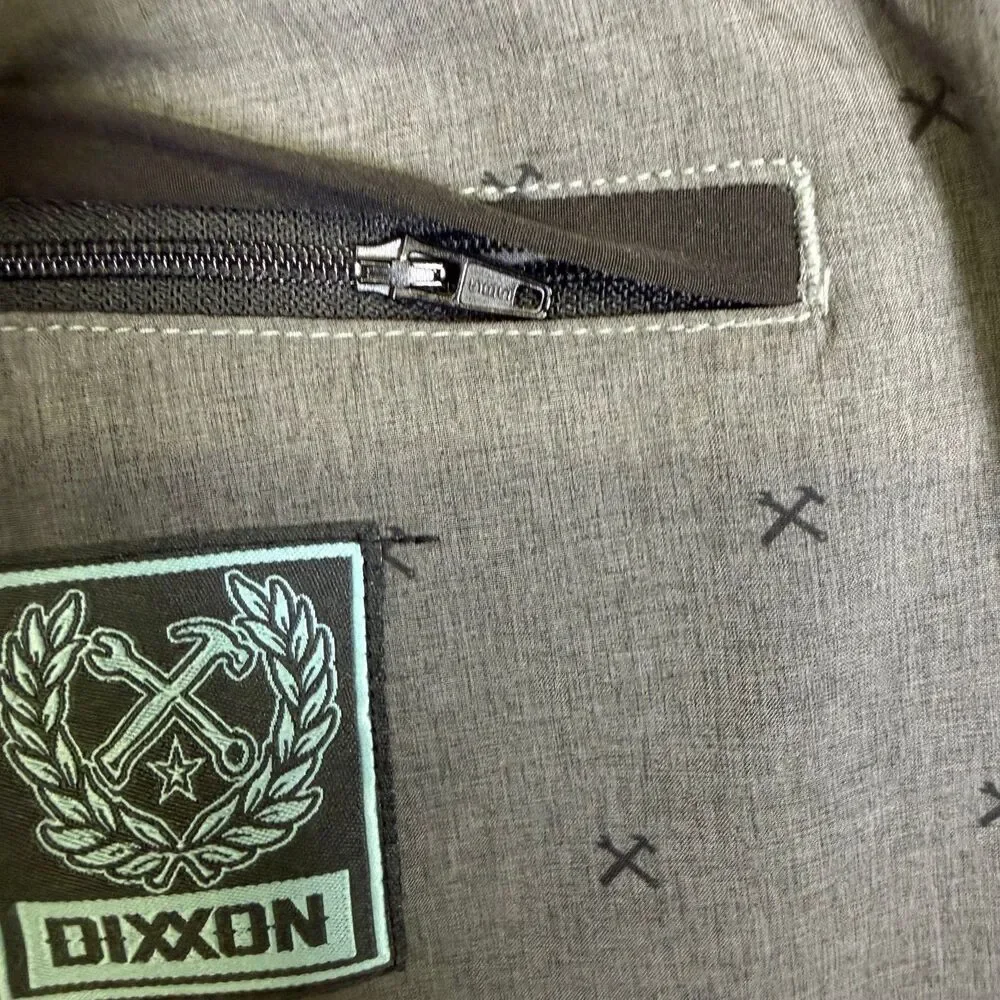 Dixxon Men's Board Shorts XL Gray Crossed Hammers Print Hybrid Unlinded